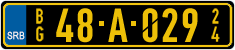 License plate of Serbia, Diplomatic
