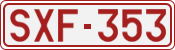 License plate of Belgium, 1951 year system
