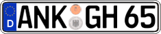 German license plate, Regular plates