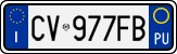 License plate of Italy, Cars (1994 year series)