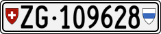 License plate of Switzerland, Cars