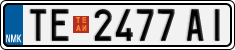 License plate of North Macedonia, Regular plates (2012)