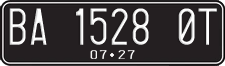 License plate of Indonesia, Regular plates