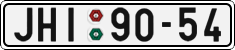 License plate of the Czech Republic, Cars (1960)
