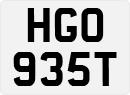 License plate of the United Kingdom, 1963 year system