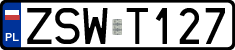License plates of Poland, Regular car plates