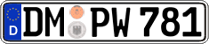 German license plate, Regular plates