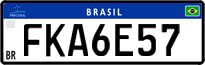 License plate of Brazil, Private owners (Mercosul)