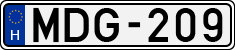 license plates of Hungary, Cars (1990)