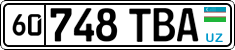License plate of Uzbekistan, Organizations