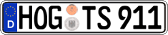 German license plate, Regular plates
