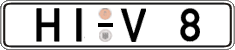 German license plate, Regular plates
