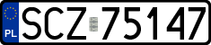 License plates of Poland, Regular car plates