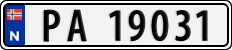 License plate of Norway, Cars