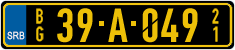 License plate of Serbia, Diplomatic
