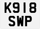 License plate of the United Kingdom, 1983 year system