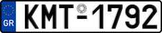 License plate of Greece, Cars