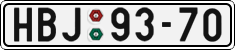 License plate of the Czech Republic, Cars (1960)