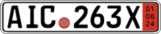 German license plate, Export transit plates