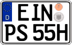 German license plate, Plates for oldtimers (type 