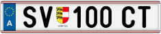 License plate of Austria, Regular plates