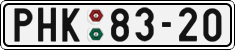License plate of the Czech Republic, Cars (1960)