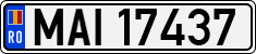 License plate of Romania, Ministry of Interior