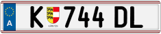 License plate of Austria, Regular plates