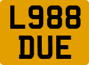 License plate of the United Kingdom, 1983 year system