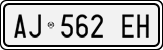 License plate of Italy, Cars (1994 year series)