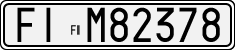 License plate of Italy, Cars (1927 year series)