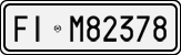 License plate of Italy, Cars (1927 year series)