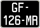 French license plate, SIV (oldtimers)
