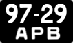License plate USSR, Сars (1958)