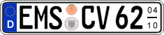 German license plate, Seasonal plates