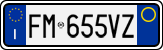 License plate of Italy, Cars (1994 year series)