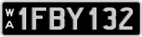 Western Australia, Regular plates