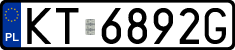 License plates of Poland, Regular car plates