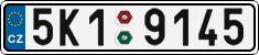 License plate of the Czech Republic, Cars (2001)