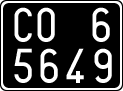 License plate of Italy, Cars (1927 year series)