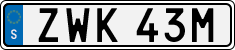 License plate of Sweden, Regular plates