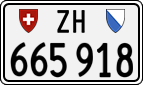 License plate of Switzerland, Cars