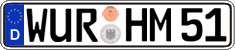 German license plate, Regular plates