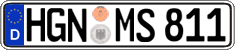 German license plate, Regular plates