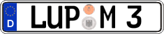 German license plate, Regular plates
