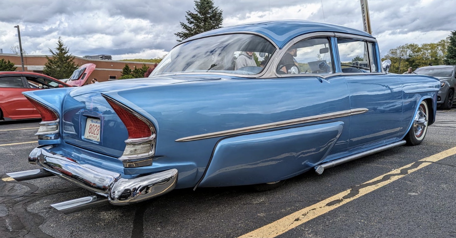 8028, Chevrolet Bel Air 2nd gen 1955 2-door Sedan (2402; A-body), 1954–1955
