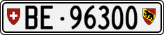License plate of Switzerland, Cars