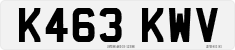 License plate of the United Kingdom, 1983 year system