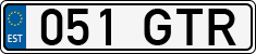License plate of Estonia, Regular car plates