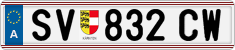 License plate of Austria, Regular plates